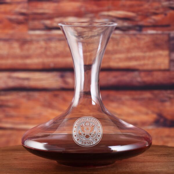 Loniqs Army Wine Decanter – Custom Military Engraved Glassware - Image 2