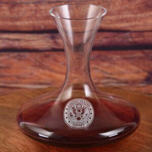 Loniqs Army Wine Decanter – Custom Military Engraved Glassware