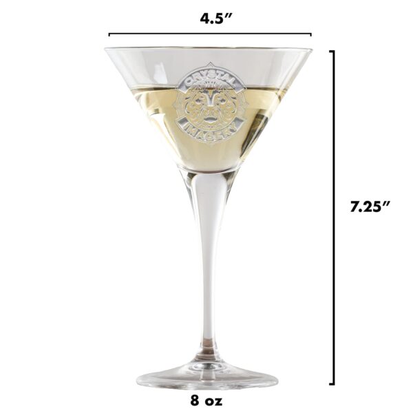 Loniqs Personalized Crystal Martini Glass – Custom Cosmopolitan Cocktail Glass - Image 2