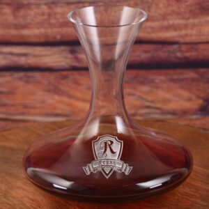Loniqs Custom Engraved Wine Decanter – Personalized Glass Gift