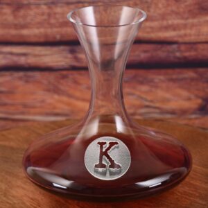 Loniqs Engraved Crystal Wine Decanter – Personalized Glassware